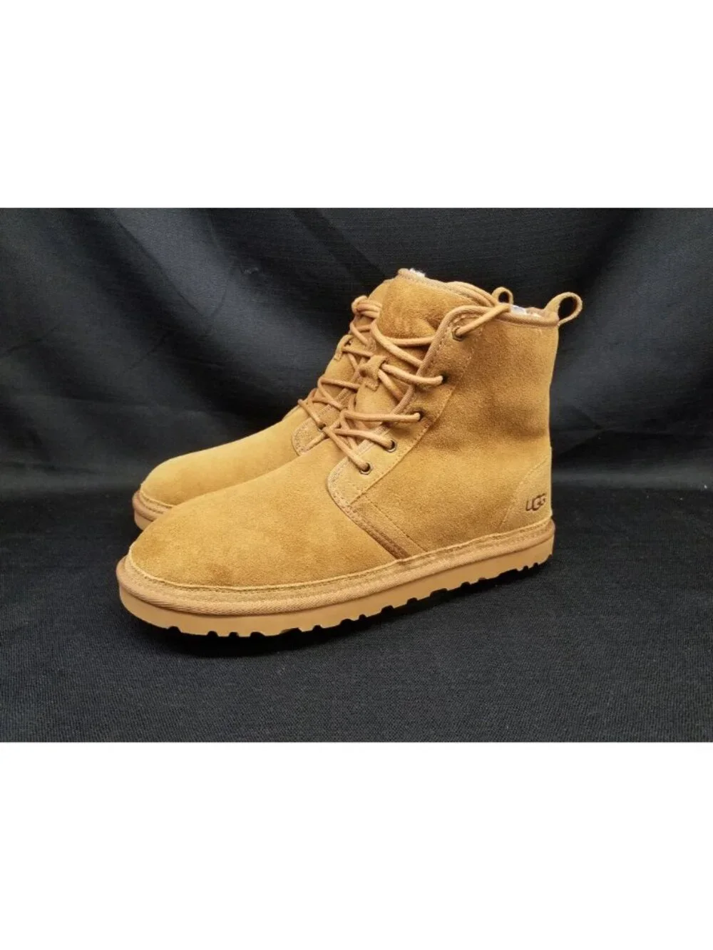 UGG Men's HARKLEY Pull-on Chestnut Brown Suede Boots Size 13 NEW IN BOX!